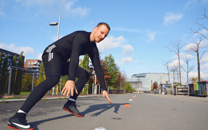 Hütchenlauf Sporttest Hamburger Polizei